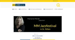 Desktop Screenshot of mmjazzfestival.at